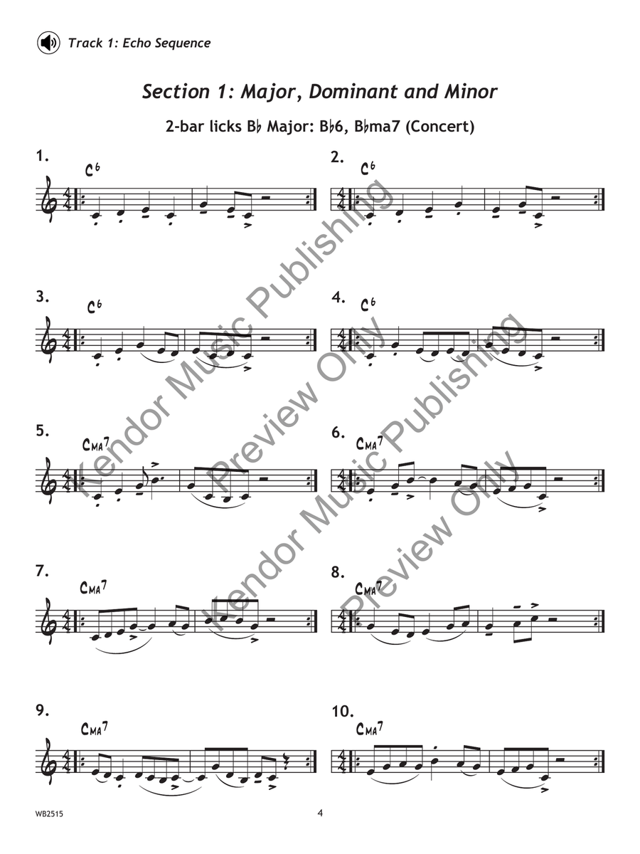 Lick Library - Trumpet/Clarinet Jazz Ensemble scores gallery preview page 3