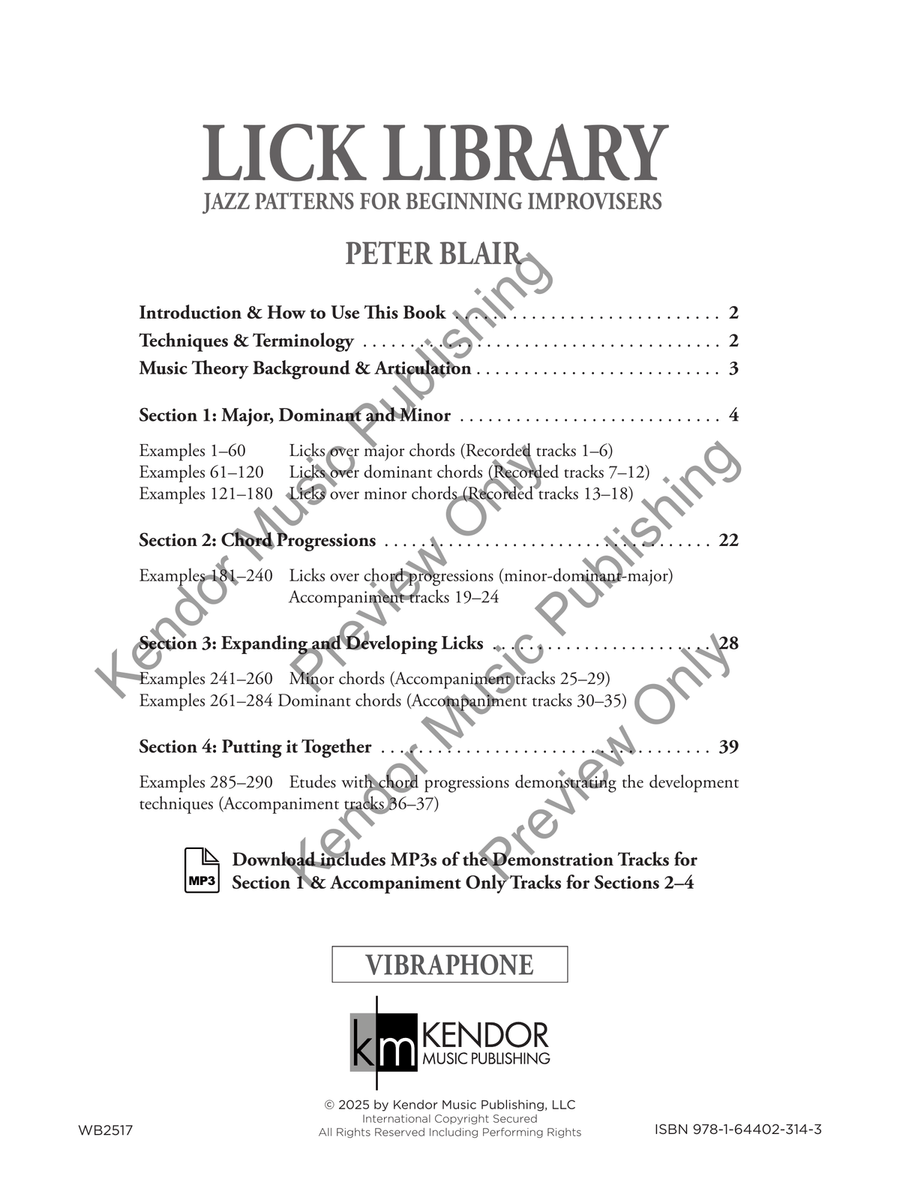Lick Library - Vibraphone Jazz Ensemble scores gallery preview page 2