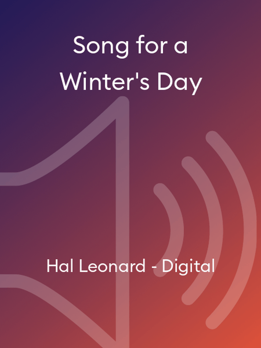 Song for a Winter's Day Song for a Winter's Day Choir scores gallery preview page 1