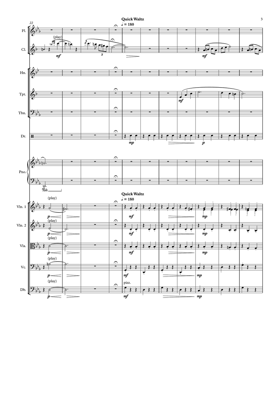Merry-Go-Round Of Life Merry-Go-Round Of Life Chamber Orchestra scores gallery preview page 3