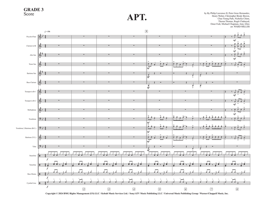 Apt. Marching Band scores gallery preview page 1