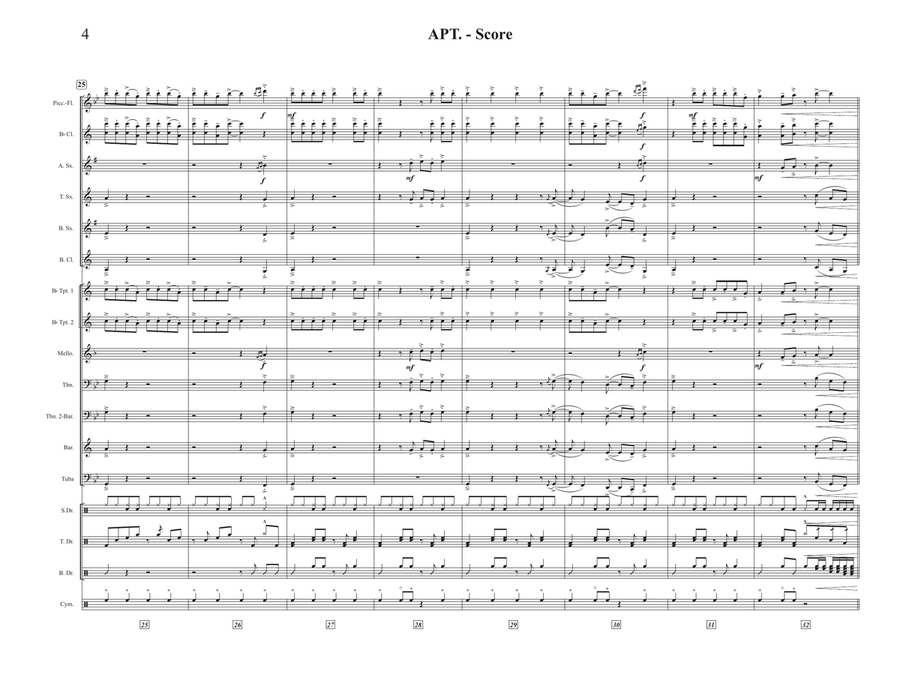 Apt. Marching Band scores gallery preview page 4