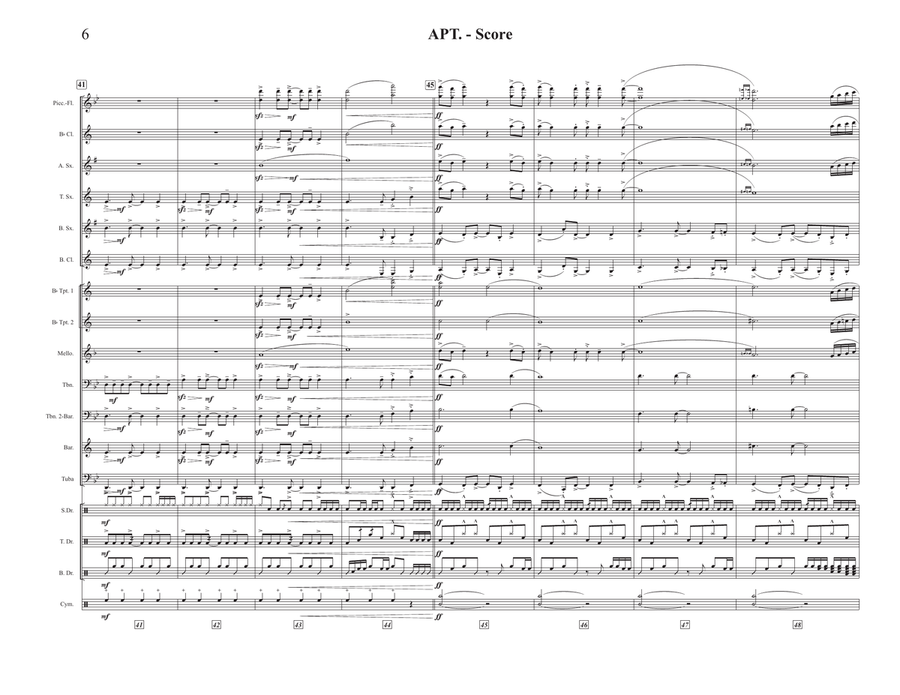 Apt. Marching Band scores gallery preview page 6