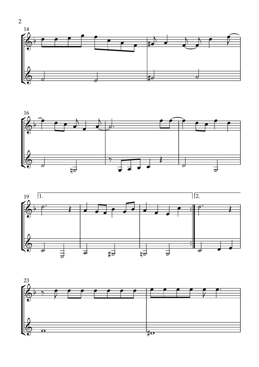 You've Got A Friend In Me Woodwind Duet scores gallery preview page 2