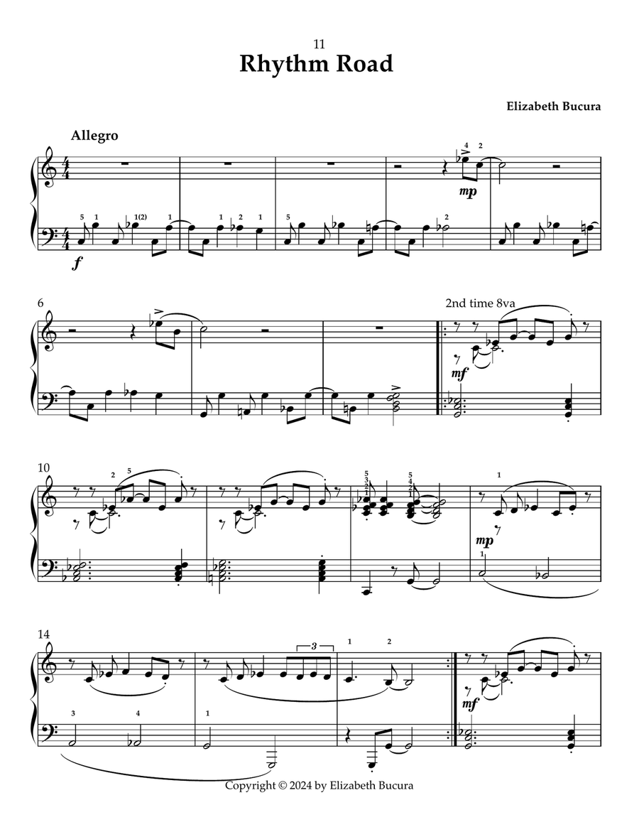 Rhythm Road Piano Method scores gallery preview page 1