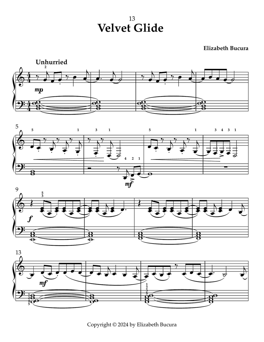 Velvet Glide Piano Method scores gallery preview page 1