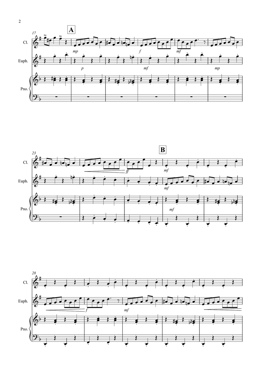 In the Hall of the Mountain King for Clarinet and Euphonium Duet by Edvard Grieg Euphonium Duet - Digital Sheet Music page 2