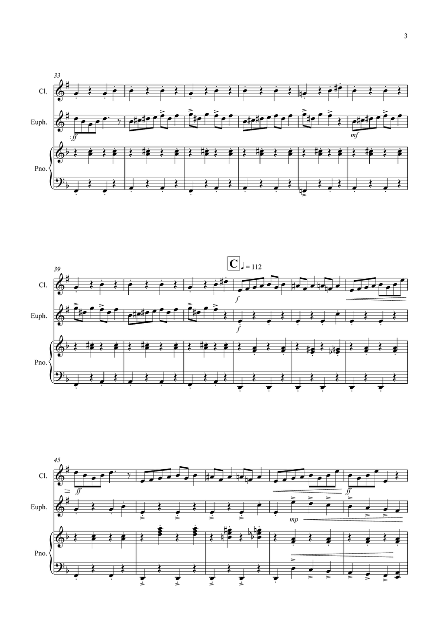 In the Hall of the Mountain King for Clarinet and Euphonium Duet by Edvard Grieg Euphonium Duet - Digital Sheet Music page 3