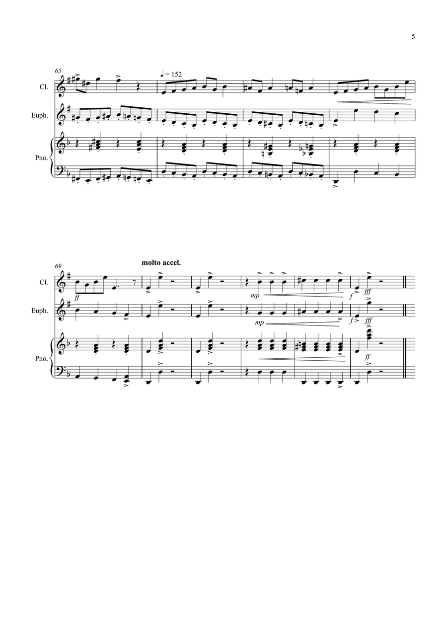 In the Hall of the Mountain King for Clarinet and Euphonium Duet by Edvard Grieg Euphonium Duet - Digital Sheet Music page 5