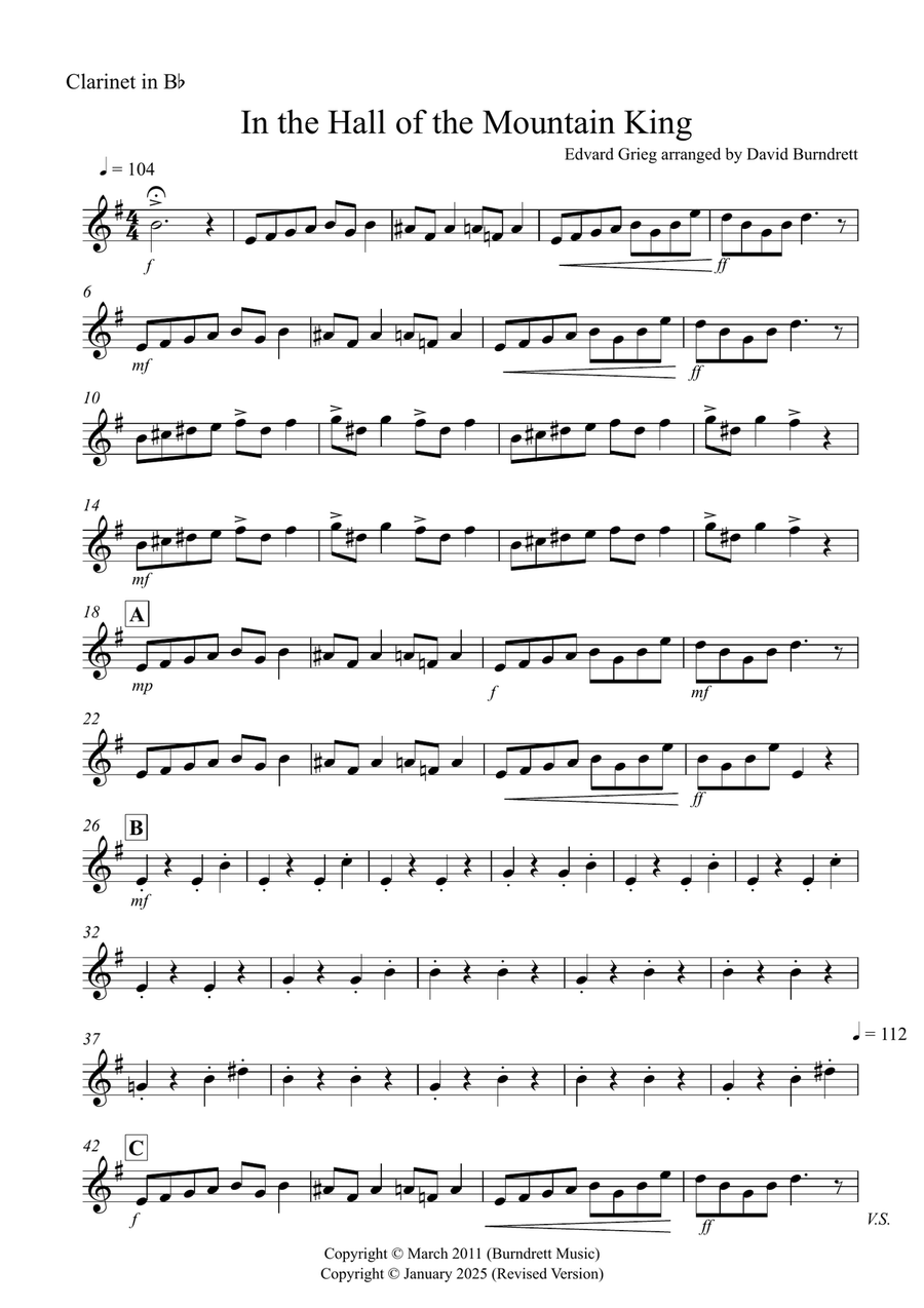 In the Hall of the Mountain King for Clarinet and Euphonium Duet by Edvard Grieg Euphonium Duet - Digital Sheet Music page 6