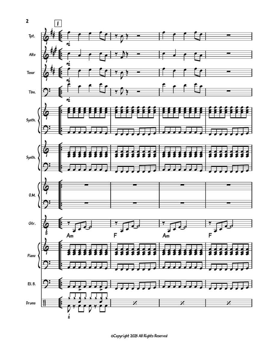 What Is True? What Is True? Jazz Ensemble scores gallery preview page 2