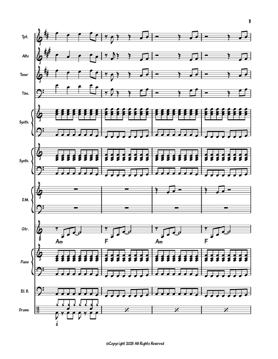 What Is True? What Is True? Jazz Ensemble scores gallery preview page 3