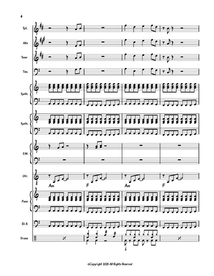 What Is True? What Is True? Jazz Ensemble scores gallery preview page 4