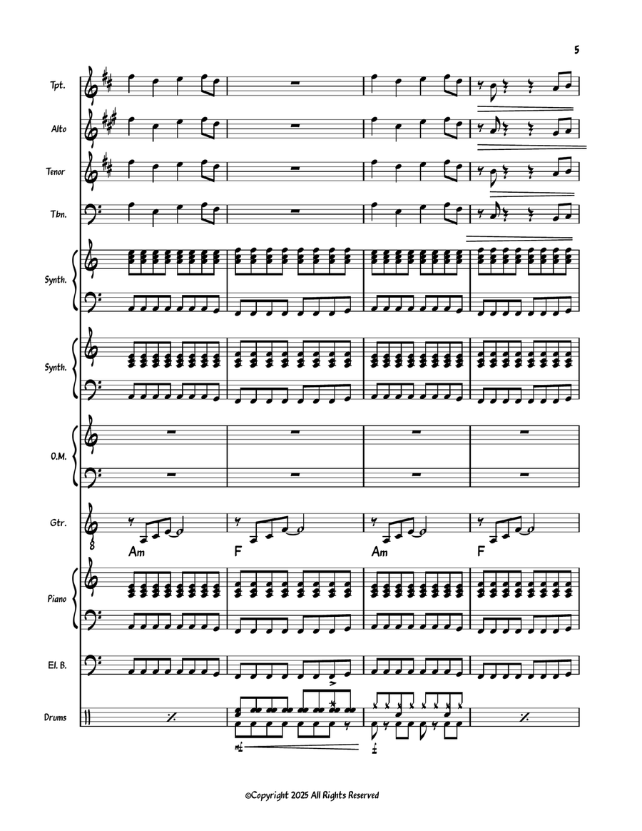 What Is True? What Is True? Jazz Ensemble scores gallery preview page 5