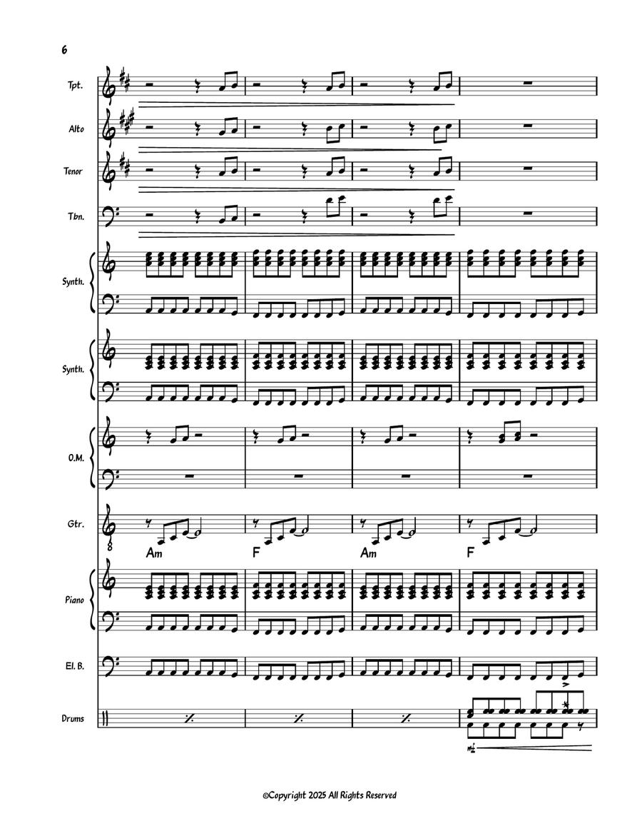 What Is True? What Is True? Jazz Ensemble scores gallery preview page 6