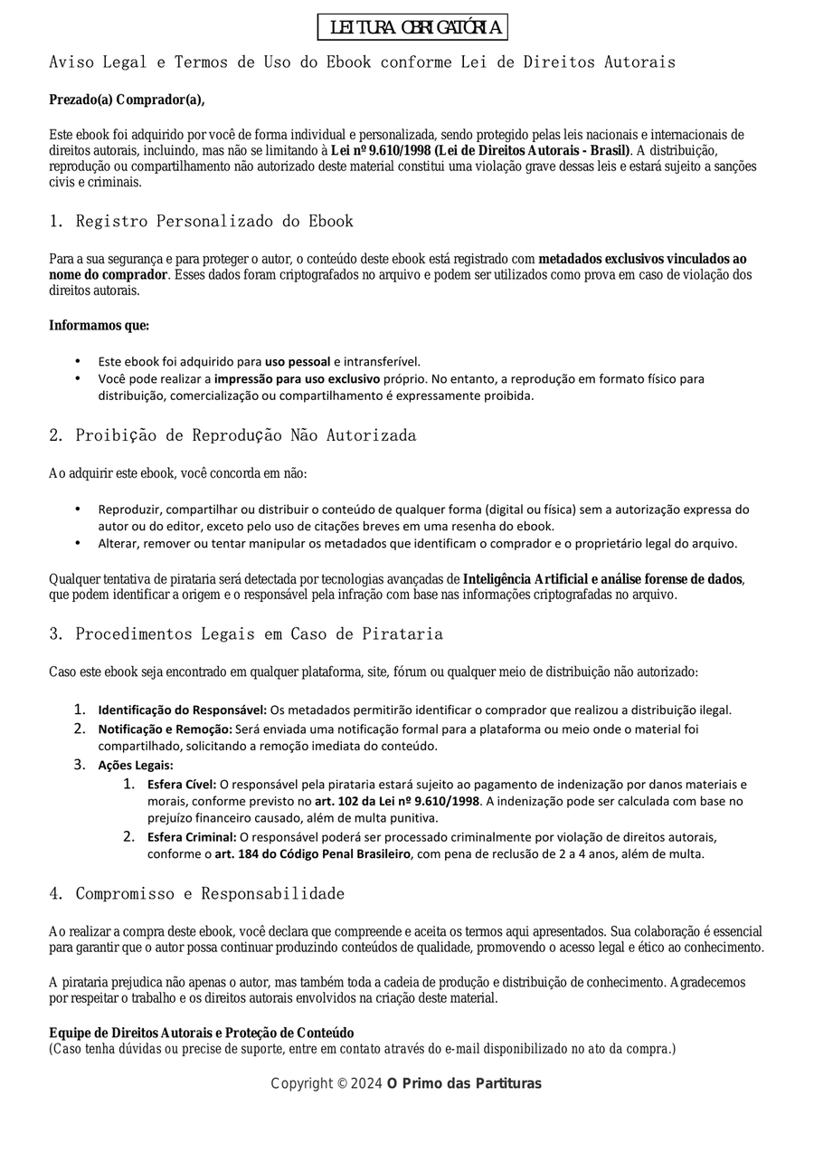 Harpa Cristã João Quirante - Saxofone Alto Solo - O Primo das Partituras Alto Saxophone scores gallery preview page 1