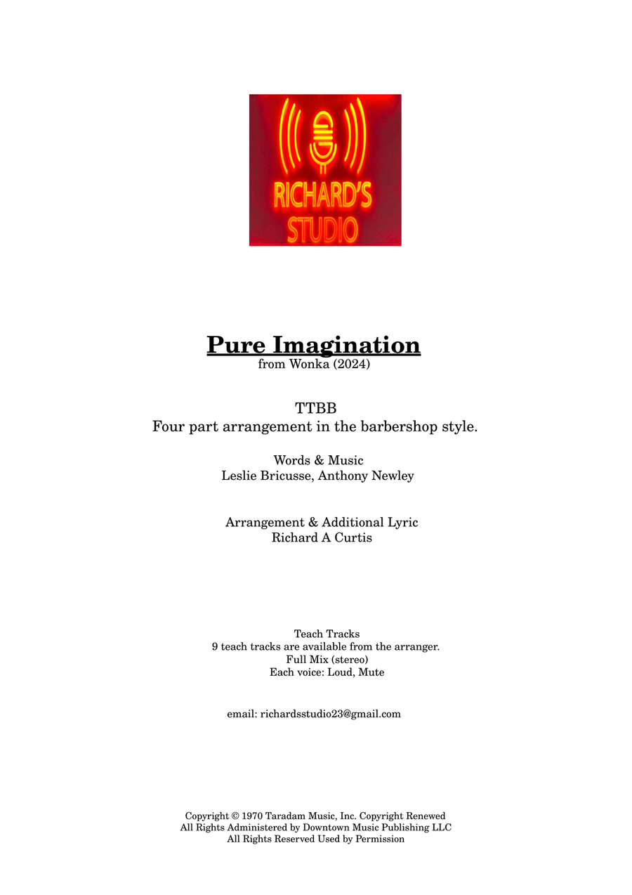 Pure Imagination TTBB scores gallery preview page 1