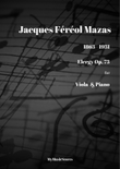 Mazas Elergy Op 73 for Viola and Piano