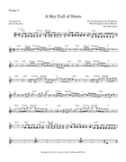 A Sky Full Of Stars String Trio scores gallery preview page 4