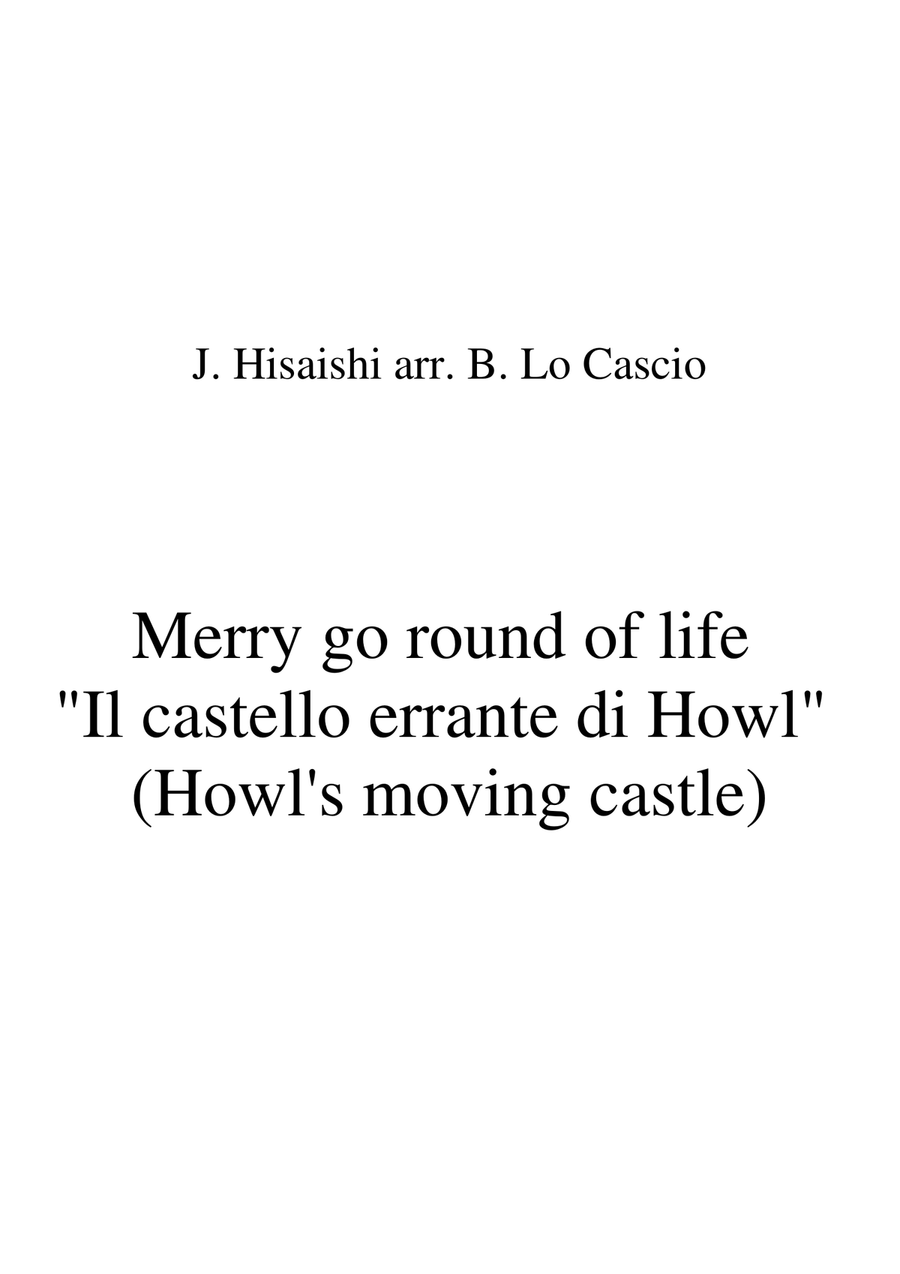 Merry-Go-Round Of Life Piano Solo scores gallery preview page 1