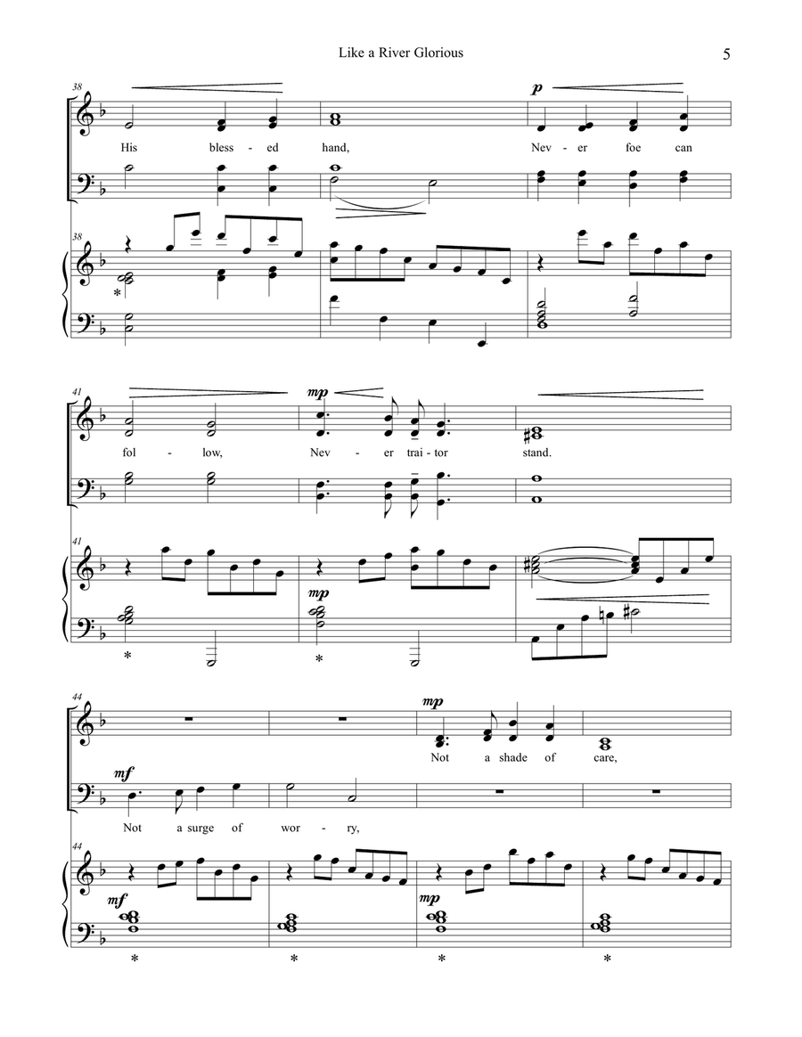 Like a River Glorious Like a River Glorious 4-Part scores gallery preview page 5
