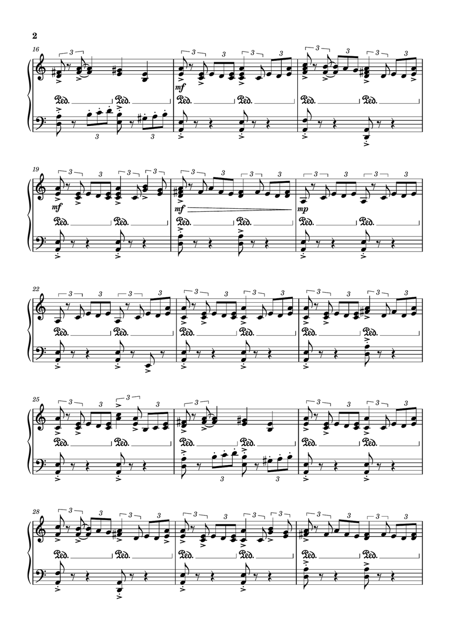 We're Heroes - Piano Reduciton Piano Solo scores gallery preview page 2
