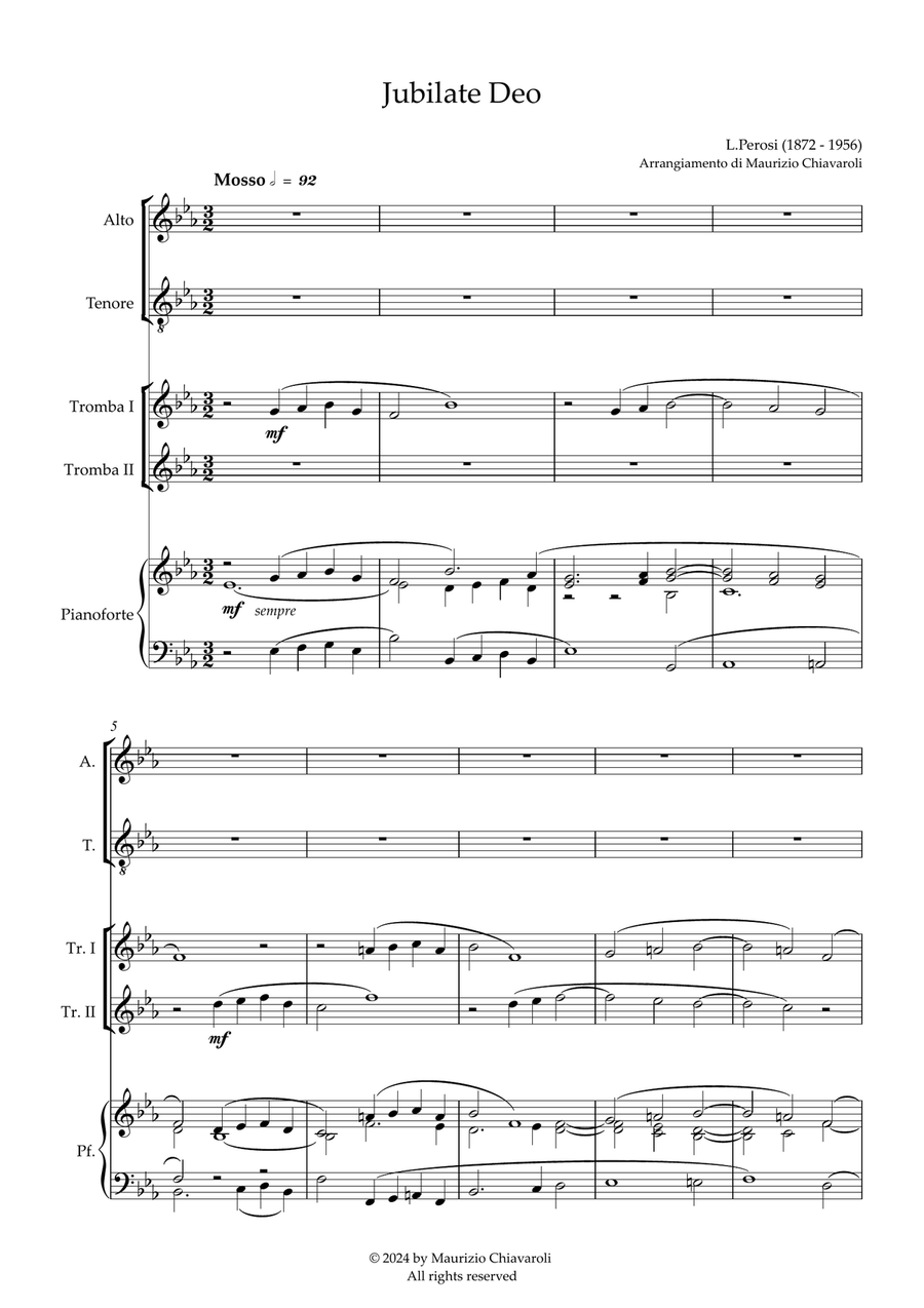 Jubilate Deo Jubilate Deo Tenor Voice scores gallery preview page 1