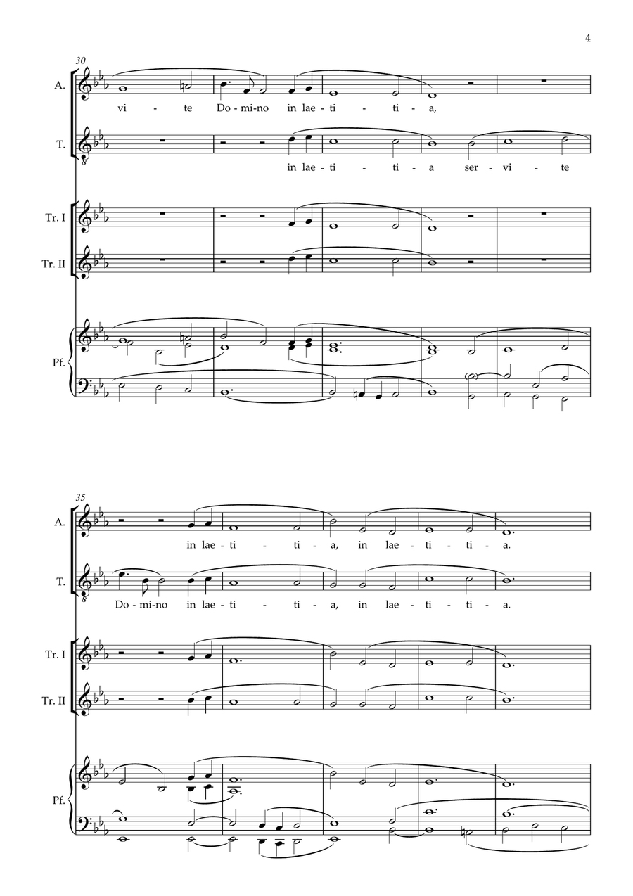 Jubilate Deo Jubilate Deo Tenor Voice scores gallery preview page 4