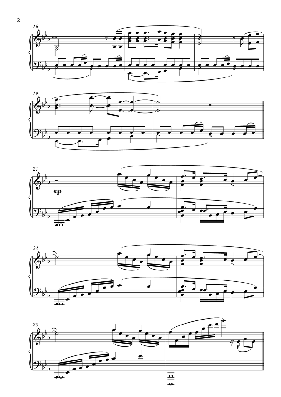 Fix You Fix You Piano Solo scores gallery preview page 2
