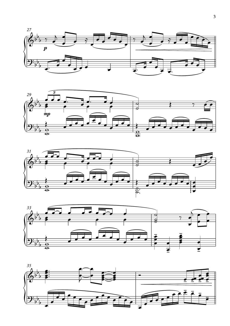 Fix You Fix You Piano Solo scores gallery preview page 3