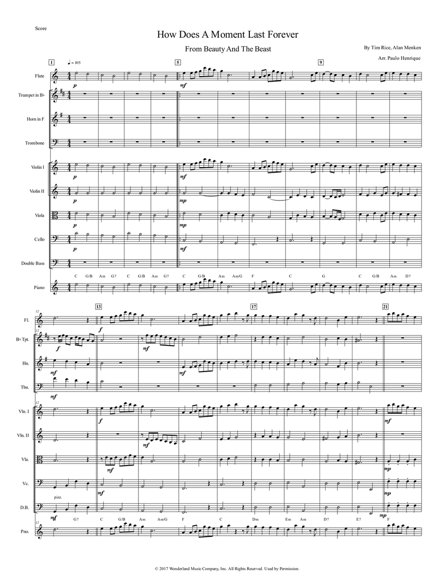 How Does A Moment Last Forever How Does A Moment Last Forever Chamber Orchestra scores gallery preview page 2