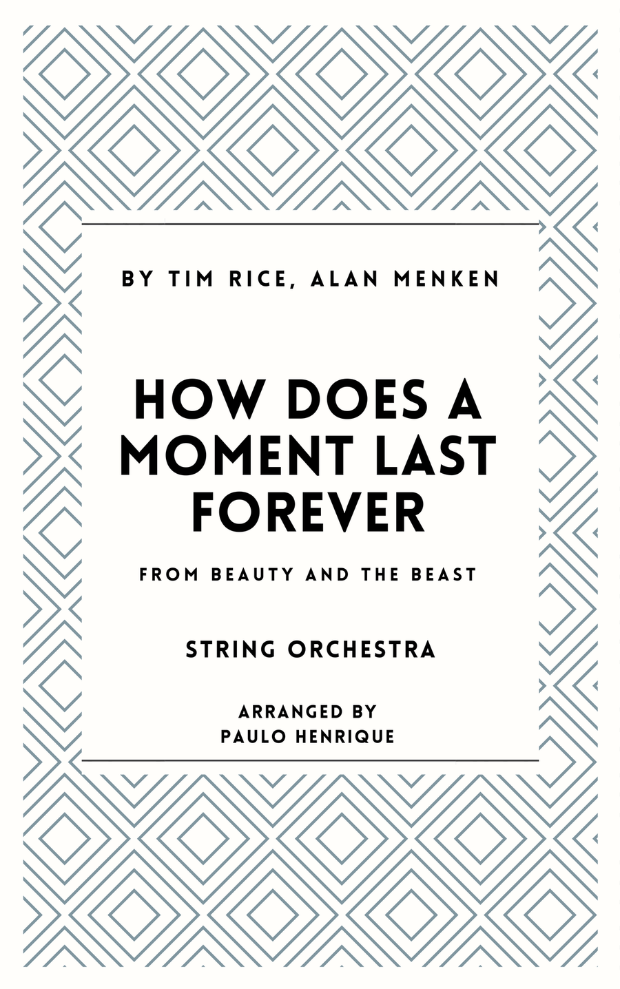 How Does A Moment Last Forever String Orchestra scores gallery preview page 1