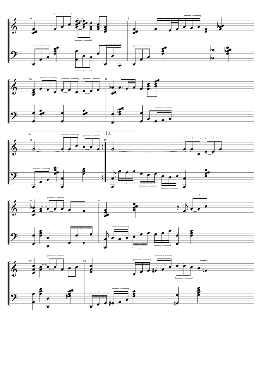 As Long As He Needs Me As Long As He Needs Me Piano Solo scores gallery preview page 3