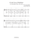 O Little Town of Bethlehem for Piano