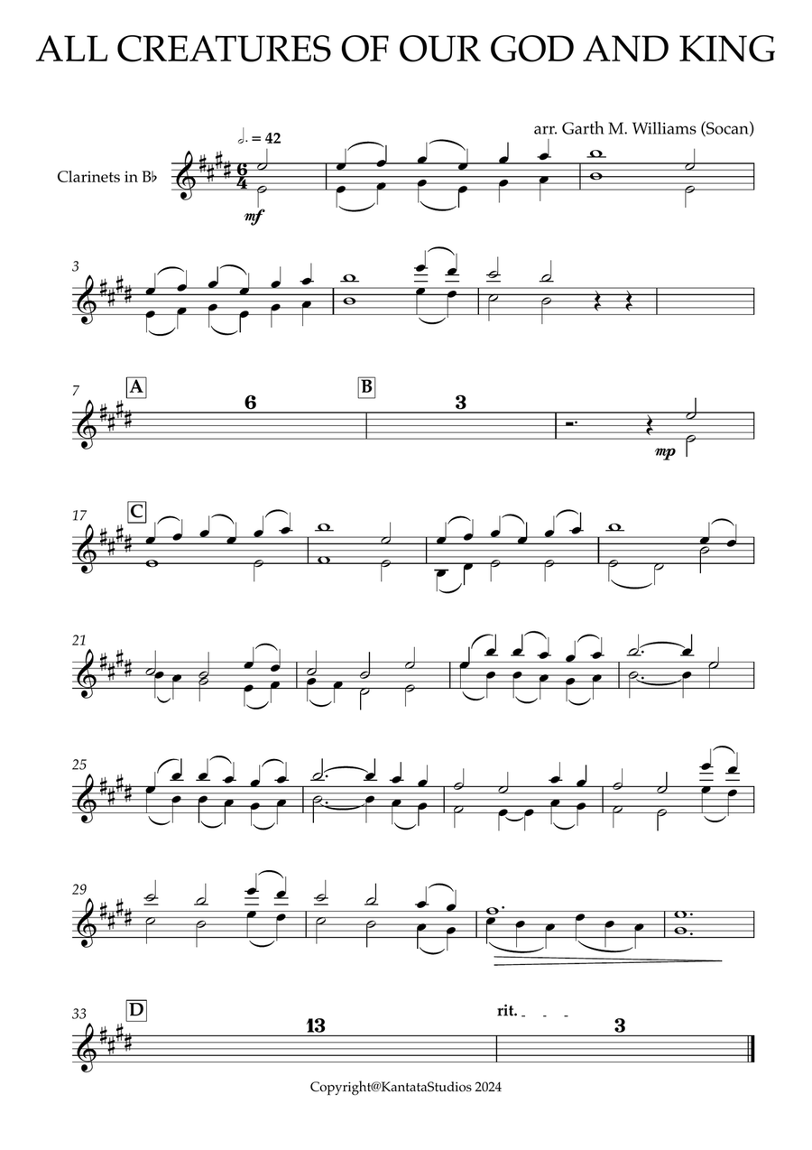ALL CREATURES OF OUR GOD AND KING FOR FULL ORCHESTRA Full Orchestra scores gallery preview page 2