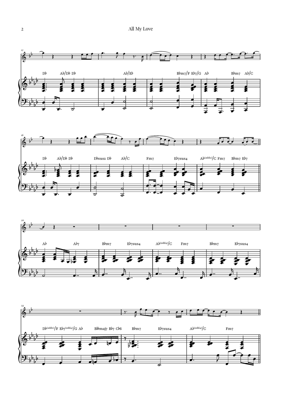All My Love Chamber Music scores gallery preview page 2
