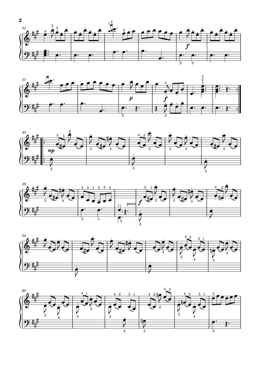 SONATA in A Major - Domenico Cimarosa Piano Solo scores gallery preview page 2