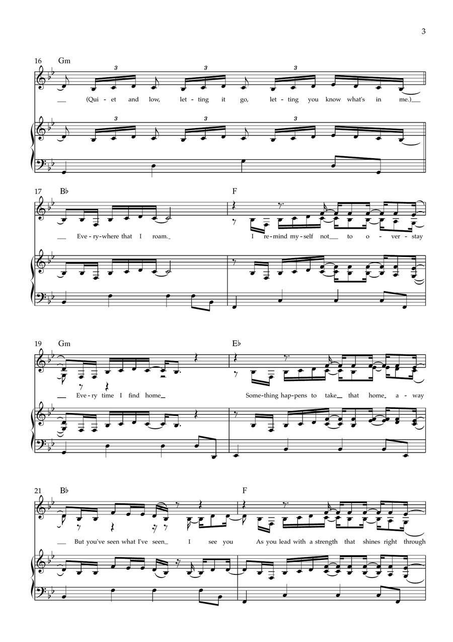 Tell Me It's You Tell Me It's You Piano, Vocal scores gallery preview page 3