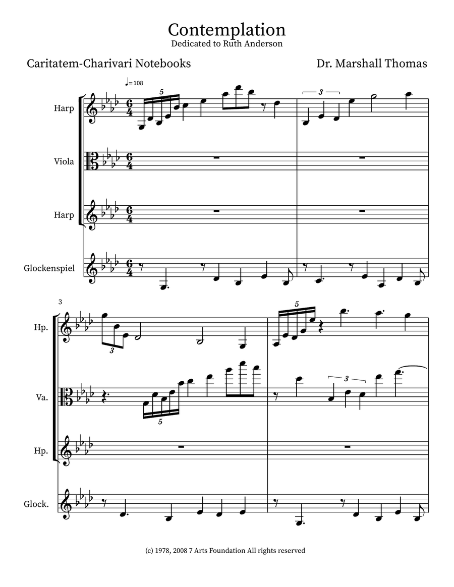 Contemplation Small Ensemble scores gallery preview page 1