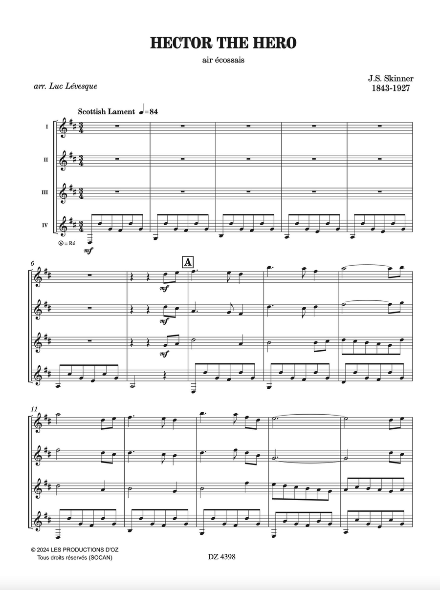 Hector the Hero Guitar Ensemble scores gallery preview page 2