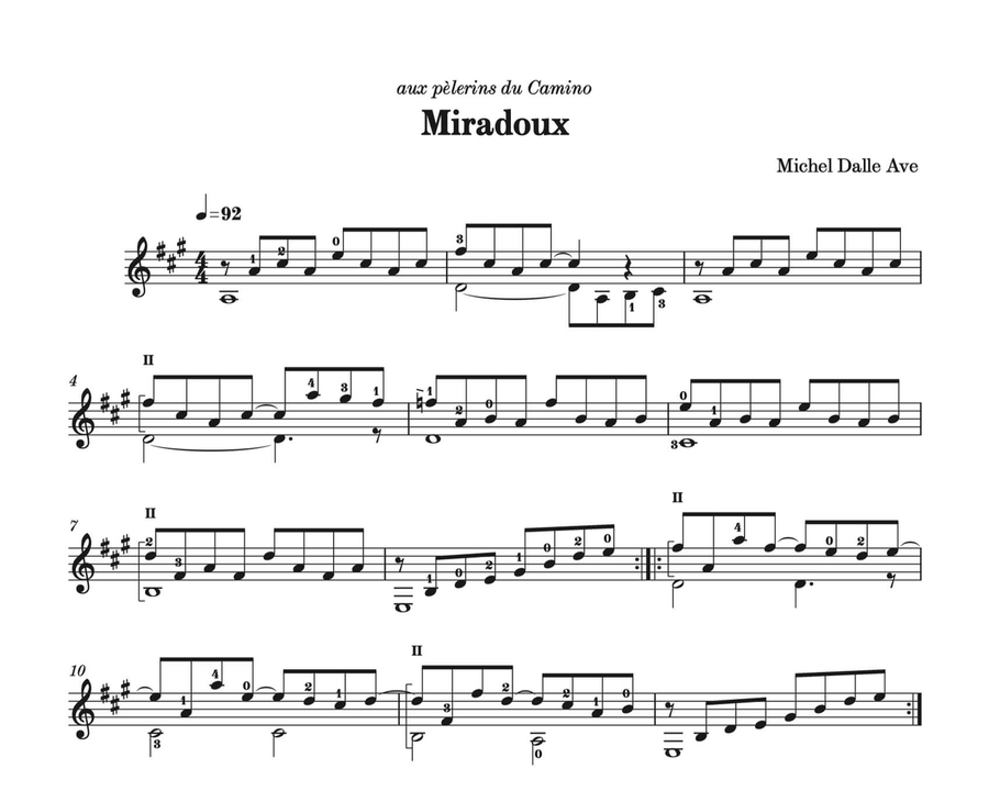 Horizons variés Horizons variés Classical Guitar scores gallery preview page 2