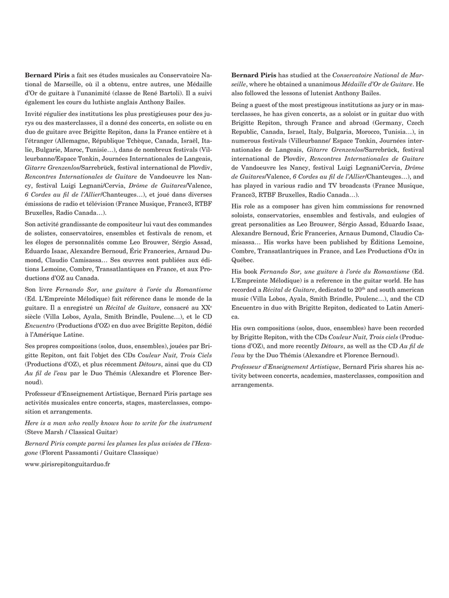 Deux regards sur la mer Guitar Ensemble scores gallery preview page 3