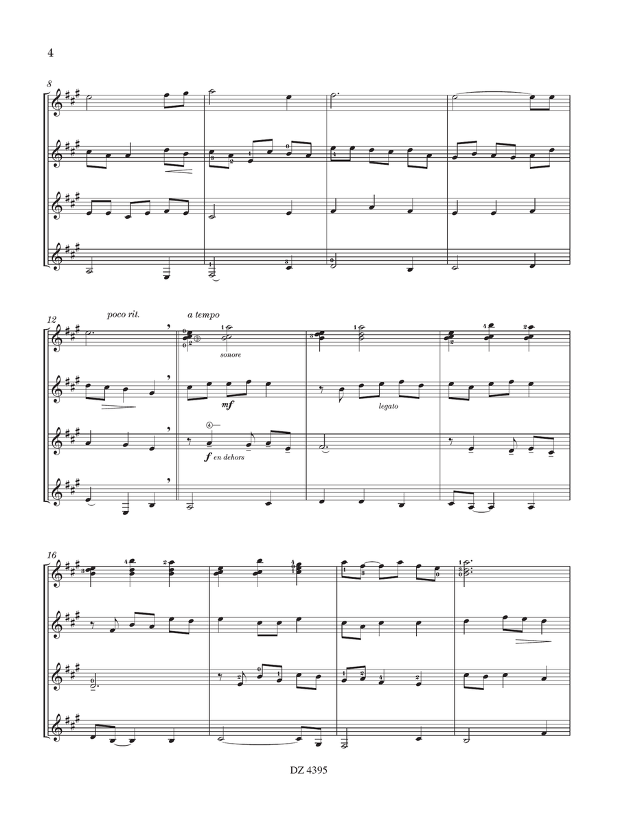 Deux regards sur la mer Guitar Ensemble scores gallery preview page 5