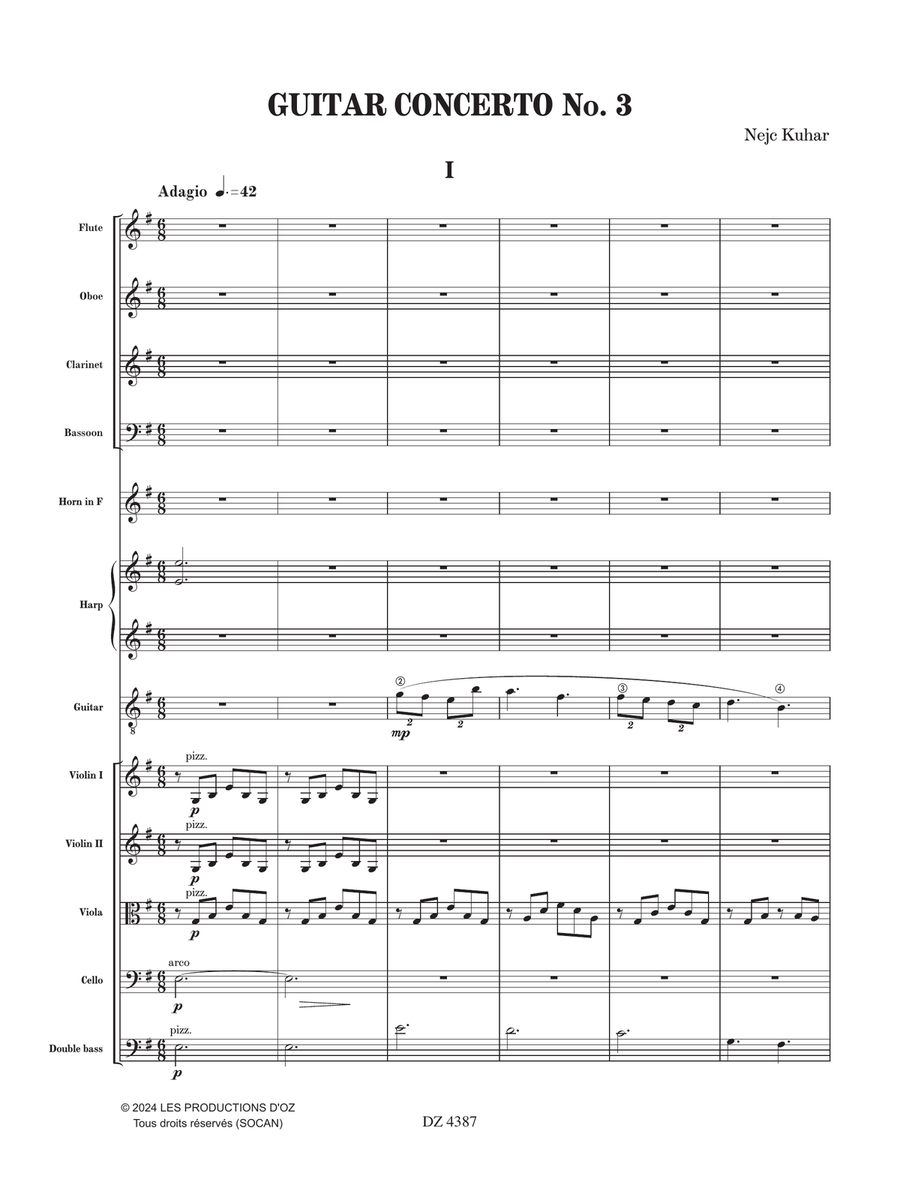 Guitar Concerto No. 3 PDF complet Orchestra scores gallery preview page 4