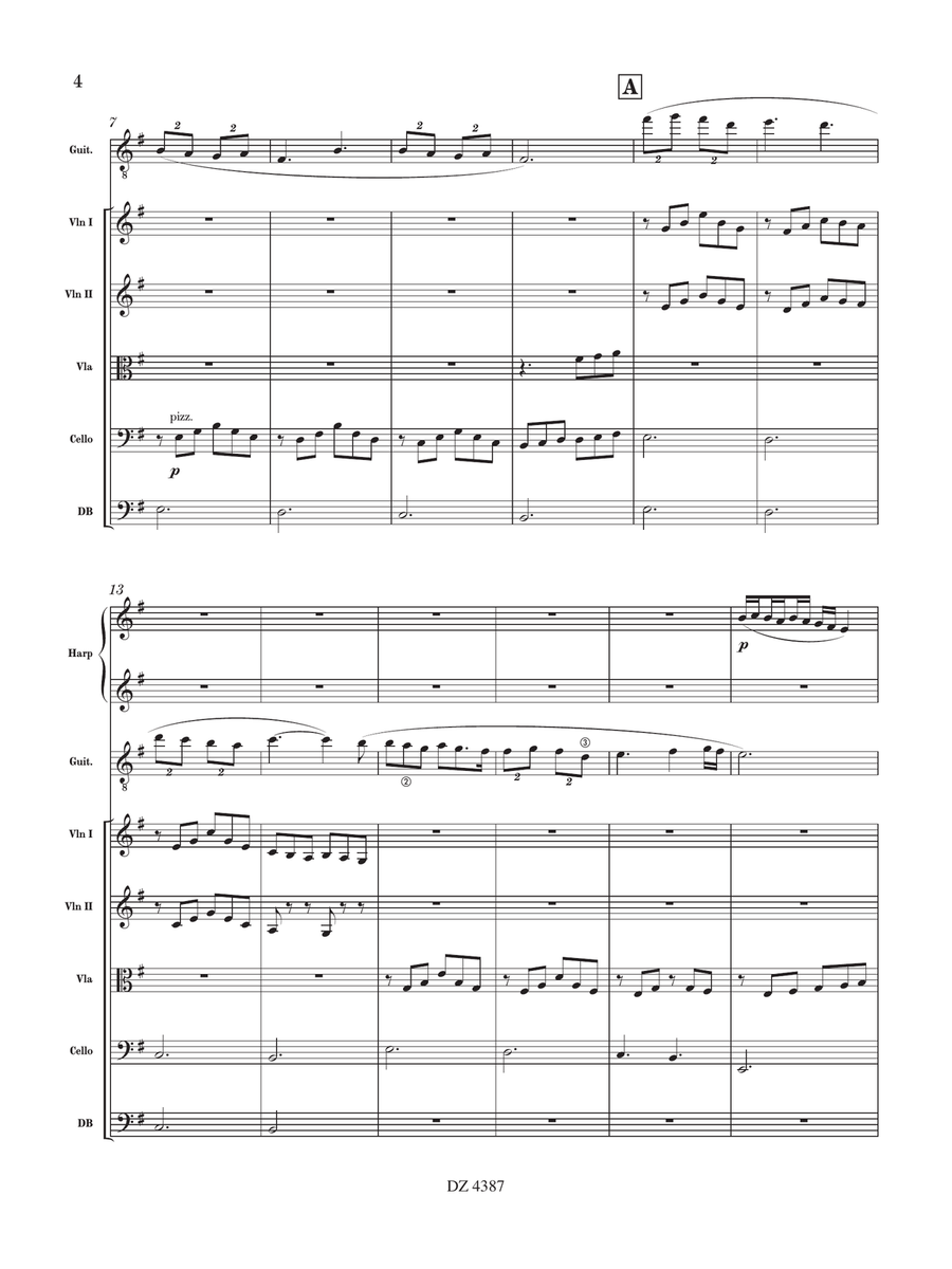Guitar Concerto No. 3 PDF complet Orchestra scores gallery preview page 5