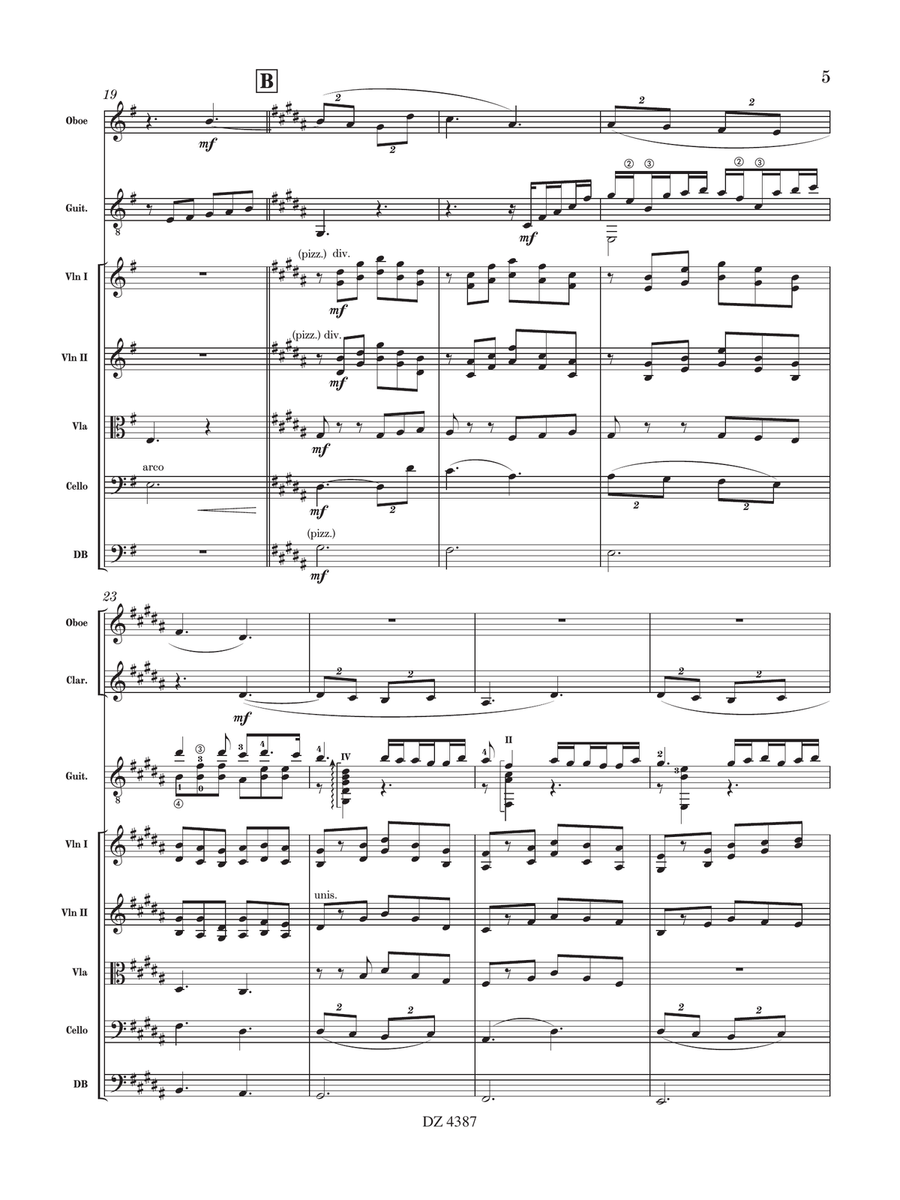 Guitar Concerto No. 3 PDF complet Orchestra scores gallery preview page 6