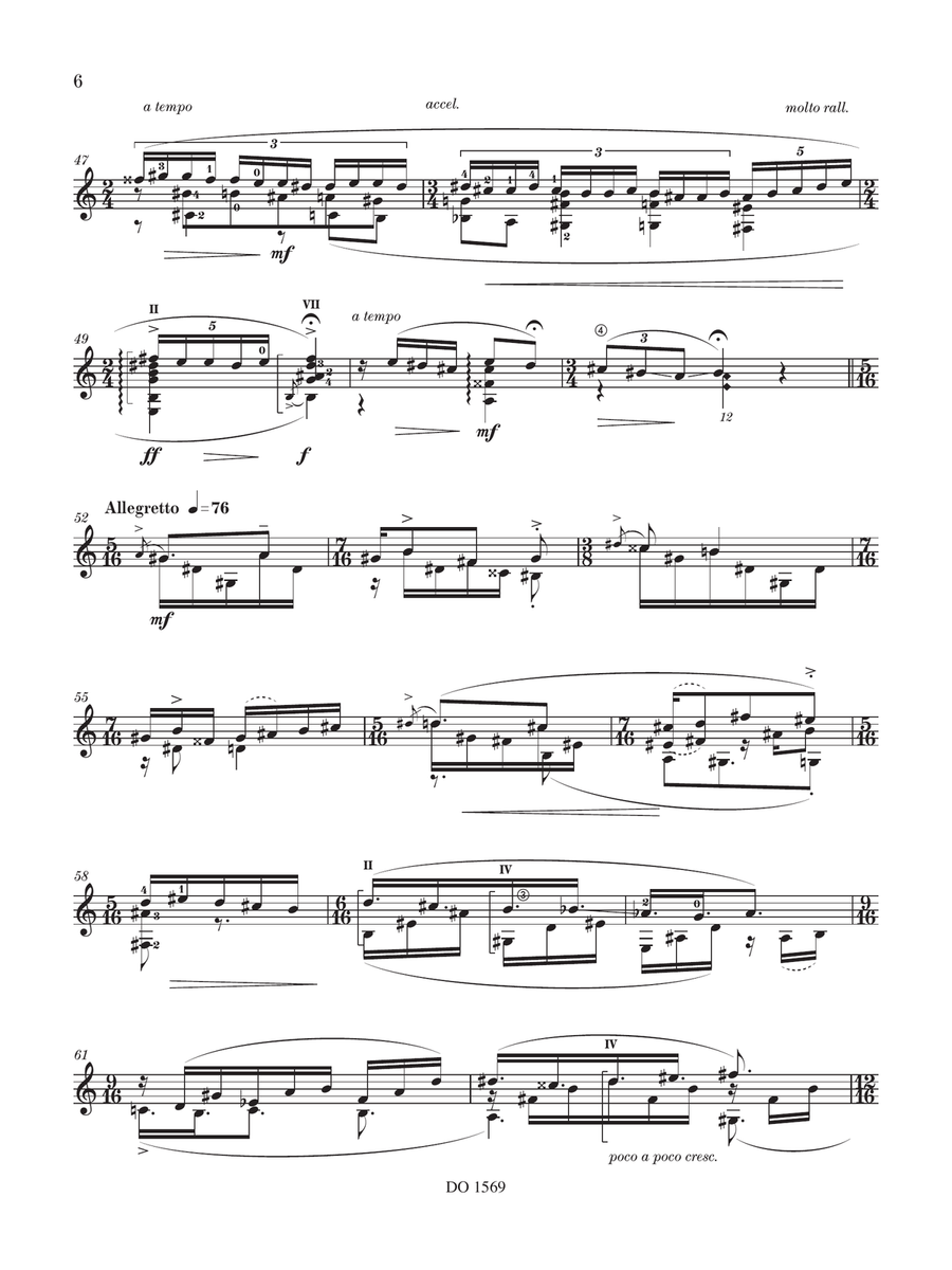 Sonata No. 5 Classical Guitar scores gallery preview page 6