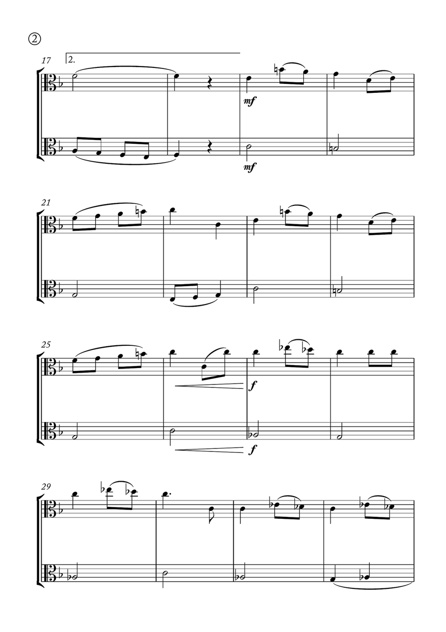 Melody in F Melody in F String Duet scores gallery preview page 2