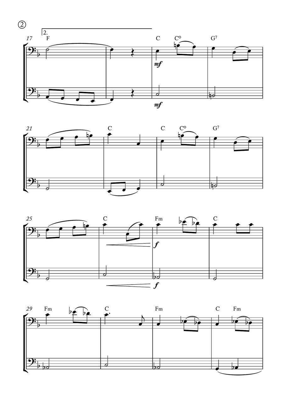 Melody in F Melody in F String Duet scores gallery preview page 2