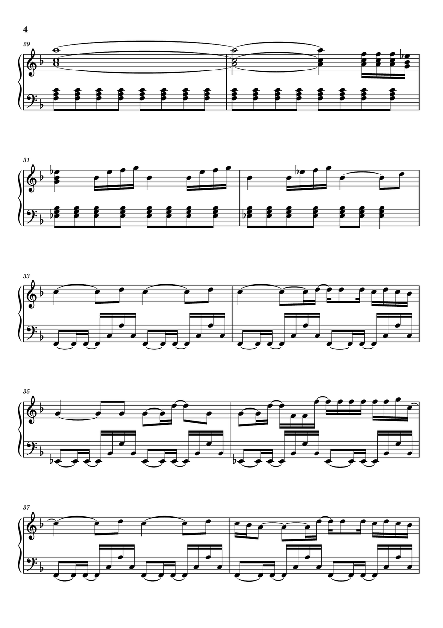 Be The One Be The One Piano Solo scores gallery preview page 4